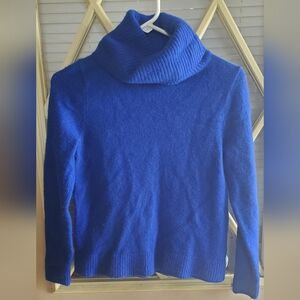 J. Crew Blue Cowl Neck Sweater